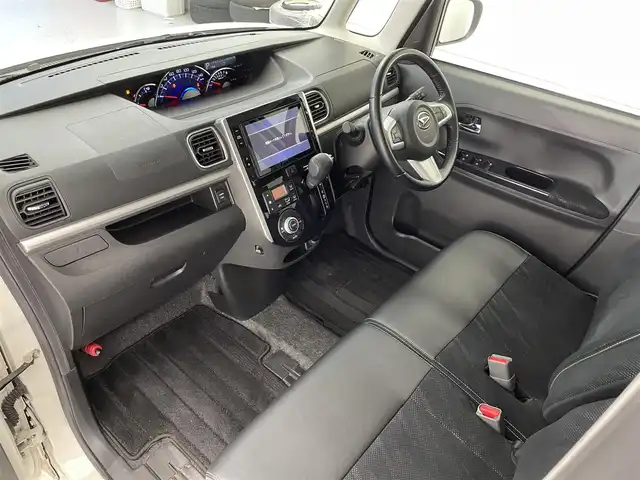ダイハツ タント カスタム RS トップED SA Ⅲ 滋賀県 2018(平30)年 3.3万km パールホワイトⅢ 純正8型ナビ/（CD/DVD/BT/HDMI/フルセグ）/両側電動スライドドア/全方位カメラ/ETC/シートヒーター/ドライブレコーダー/衝突被害軽減ブレーキ/オートハイビーム/ハーフレザーシート/スペアキー/LEDヘッドライト/オートライト/ステアリングスイッチ