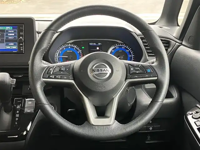 日産 ルークス HWS Gターボ プロパイロットED 埼玉県 2021(令3)年 3.2万km チタニウムグレーメタリック 登録時31853km/ワンオーナー/プロパイロット/エマージェンシーブレーキ/インテリジェントFCW（前方衝突予測警報）/インテリジェントDA(ふらつき警報)/アクティブLEDヘッドライトシステム/インテリジェントDA(ふらつき警報)/両側パワースライドドア/　・ハンズフリー機能/純正メモリーナビ（MJ120D-W）/　・フルセグTV/　・CD再生/　・AUX端子/　・Bluetooth Audio/　・ナビ連動ドライブレコーダー/アダプティブクルーズコントロール/アラウンドビューモニター/ビルトインETC/スマートキー×2/プッシュスタート/LEDヘッドライト/　・LEDフォグ/　・オートハイビーム/クリアランスソナー/後席サーキュレーター/純正15インチAW/革巻きステアリング/プラズマクラスター/保証書/取扱説明書/ナビ取扱説明書/整備記録簿（R4.R5.R6）/