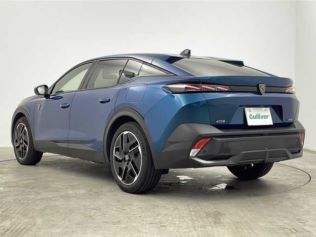 プジョー プジョー ４０８ GT ハイブリッド 三重県 2023(令5)年 3.9万km 青 禁煙車/純正ナビ（Bluetooth・AppleCarPlay・AndroidAuto）/アラウンドビューモニター/ブラインドスポットモニター/デジタルインナーミラー/パドルシフト/前席シートヒーター/前席パワーシート/パワーバックドア/電動パーキング/レーダークルーズコントロール/革巻きステアリング/ビルトインETC/置くだけ充電/LEDヘッドライト（オートライト）