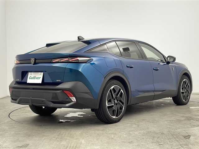 プジョー プジョー ４０８ GT ハイブリッド 三重県 2023(令5)年 3.9万km 青 禁煙車/純正ナビ（Bluetooth・AppleCarPlay・AndroidAuto）/アラウンドビューモニター/ブラインドスポットモニター/デジタルインナーミラー/パドルシフト/前席シートヒーター/前席パワーシート/パワーバックドア/電動パーキング/レーダークルーズコントロール/革巻きステアリング/ビルトインETC/置くだけ充電/LEDヘッドライト（オートライト）