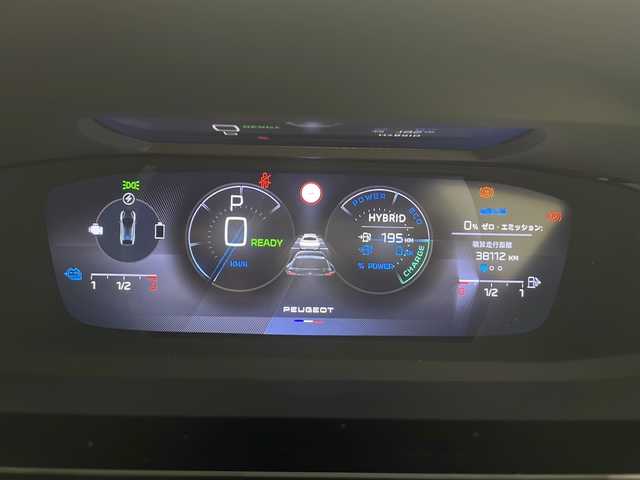 プジョー プジョー ４０８ GT ハイブリッド 三重県 2023(令5)年 3.9万km 青 禁煙車/純正ナビ（Bluetooth・AppleCarPlay・AndroidAuto）/アラウンドビューモニター/ブラインドスポットモニター/デジタルインナーミラー/パドルシフト/前席シートヒーター/前席パワーシート/パワーバックドア/電動パーキング/レーダークルーズコントロール/革巻きステアリング/ビルトインETC/置くだけ充電/LEDヘッドライト（オートライト）