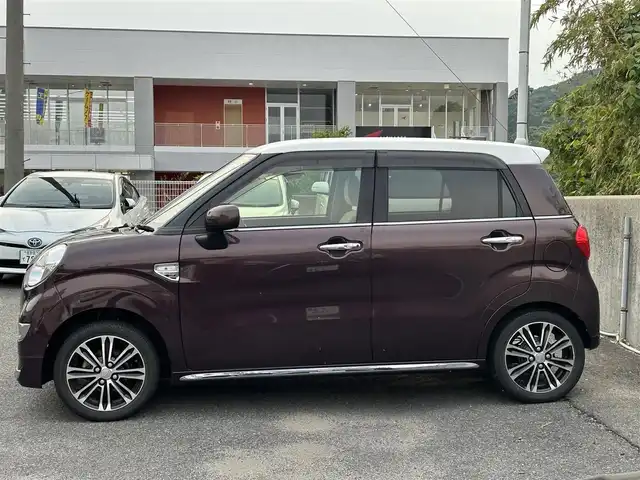 ダイハツ キャスト スタイル X リミテッド SAⅢ 長崎県 2019(令1)年 2.8万km プラムブラウンクリスタルマイカ 社外SDナビ(FM/AM/BTオーディオ/フルセグTV/iPod)/純正フロアマット/ドアバイザー/純正15インチアルミホイール/電動格納ミラー/SRSエアバッグ/エマージェンシーキー/プッシュスタート/イモビライザー機能/スマートアシスト/オートハイビーム/ステアリングスイッチ/D+N席シートヒーター/VSC/TRC/ロングソファーモード(シートアレンジ)/前後ドラレコ/ETC/取扱説明書