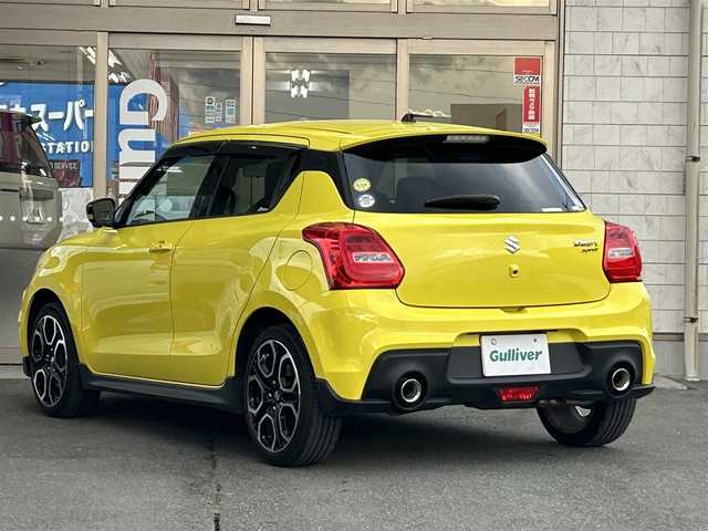 スズキ スイフト スポーツ セーフティPKG 岩手県 2019(平31)年 2.5万km チャンピオンイエロー ワンオーナー　/全方位モニター　/社外ＳＤナビ（型式CN-RZ846）/フルセグTV/ＥＴＣ  /バックカメラ /革巻きステアリング /ナビステアリングスイッチ /運転席シートヒーター /衝突安全装置 /レーンキープ/レーダークルーズコントロール/オートライト/スマートキー×2/ドアバイザー/フロアマット/リアプライバシーガラス/12V/120Wソケット/USBソケット/保証書　取説　ナビ取説