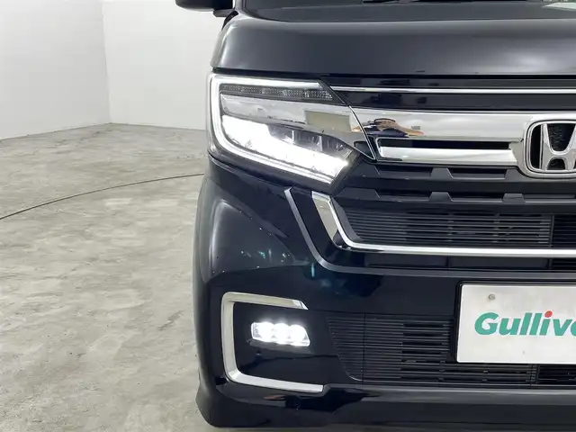 ホンダ Ｎ ＢＯＸ カスタム L 福島県 2021(令3)年 4.2万km クリスタルブラックパール ホンダセンシング /・CMBS/・車線逸脱警報/・誤発信抑制機能/・ACC/・歩行者事故軽減/・オートハイビーム/純正ナビゲーション/【AM/FM/DVD/CD/Bluetooth/フルセグ】 /バックカメラ　/ドライブレコーダー　/ETC　/両側パワースライドドア　/ステアリングスイッチ　/プッシュスタート　/・スマートキー　/LEDライト　/・オートライト　/・ヘッドライトレベライザー/純正フロアマット/ベンチシート