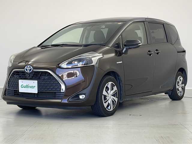 トヨタ シエンタ ハイブリッド G クエロ 茨城県 2019(平31)年 6.9万km ブラックマイカ/ヴィンテージブラウンパールクリスタルシャイン 純正ＳＤナビ　パノラミックビューモニター　後席モニター　フルセグＴＶ　両側電動スライドドア　ＥＴＣ　ドライブレコーダー　衝突軽減ブレーキ　スマートキー　クルコン　純正フロアマット　ＬＥＤライト　禁煙車