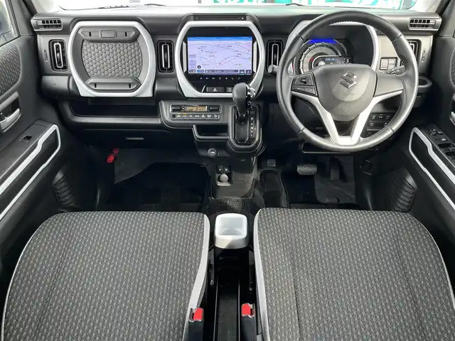 スズキ ハスラー HYBRID X 奈良県 2020(令2)年 1.4万km ピュアホワイトP 純正9インチナビ/（フルセグ/BT/CD/DVD)/全方位モニター/後方コーナーセンサー/衝突軽減システム/レーンキープアシスト/前席シートヒーター/前方ドライブレコーダー/ETC/オートライト/ステアリングスイッチ/LEDヘッドライト/純正15インチAW/保証書/取り扱い説明書