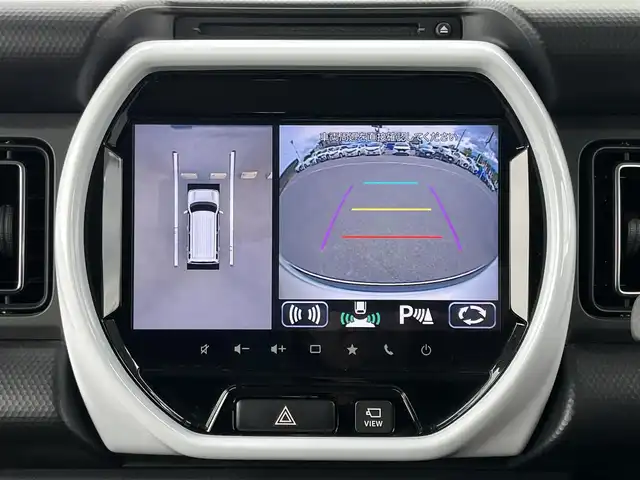 スズキ ハスラー HYBRID X 奈良県 2020(令2)年 1.4万km ピュアホワイトP 純正9インチナビ/（フルセグ/BT/CD/DVD)/全方位モニター/後方コーナーセンサー/衝突軽減システム/レーンキープアシスト/前席シートヒーター/前方ドライブレコーダー/ETC/オートライト/ステアリングスイッチ/LEDヘッドライト/純正15インチAW/保証書/取り扱い説明書