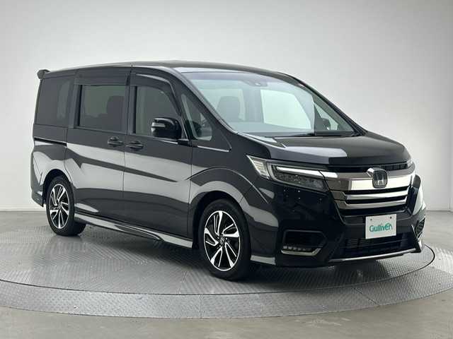 ホンダ ステップワゴン モデューロX ホンダセンシング 兵庫県 2018(平30)年 4.7万km プレミアムスパークルブラックパール ・純正ＳＤナビ　/（CD、DVD、フルセグ、BT、SD、USB）/・バックカメラ　/・ビルトインＥＴＣ　/・ホンダセンシング　/・衝突軽減ブレーキ/・先行車発進お知らせ/・路外逸脱抑制/・レーンキープアシスト　/・追従クルーズコントロール　/・標識認識機能　　/・両側パワースライドドア　/・わくわくゲート/・シートヒーターD/N席　/・ハーフレザーシート/・スマートキー/・アイドリングストップ