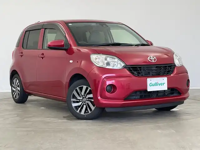 トヨタ パッソ X Gパッケージ 新潟県 2016(平28)年 9.7万km マゼンタベリーマイカM 純正SDナビ（Bluetooth・CD・AM・FM）/衝突被害軽減システム　/バックカメラ　/地デジ　/純正ビルトインETC2.0　/D席シートヒーター　/レーンキープアシスト　/後方コーナーセンサー　/オートライト　/アイドリングストップ　/フロントワイパーデアイサー/スマートキー/純正フロアマット/純正１４インチアルミホイール/保証書/取扱説明書