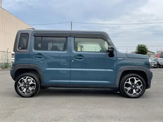 スズキ ハスラー HYBRID X ターボ 東京都 2020(令2)年 3.8万km デニムブルー ガンメタリック 2トーン 純正９型メモリナビ＆フルセグ　/・BluetoothAudio/・スマートフォン連携/アラウンドビューモニター　/ＬＥＤヘッドライト　/リアパーキングセンサー　/セーフティサポート/（予防安全技術）/・デュアルカメラブレーキサポート/・誤発進抑制機能/・車線逸脱抑制機能/・車線逸脱警報機能/・ふらつき警報/・先行車発進お知らせ機能/・ハイビームアシスト/・後退時ブレーキサポート/アダプティブクルーズコントロール　/ハイビームアシスト /プッシュエンジンスタート/スマートキー