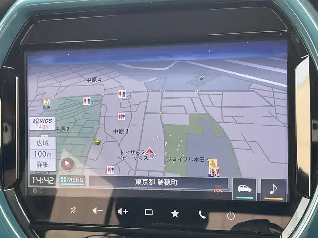 スズキ ハスラー HYBRID X ターボ 東京都 2020(令2)年 3.8万km デニムブルー ガンメタリック 2トーン 純正９型メモリナビ＆フルセグ　/・BluetoothAudio/・スマートフォン連携/アラウンドビューモニター　/ＬＥＤヘッドライト　/リアパーキングセンサー　/セーフティサポート/（予防安全技術）/・デュアルカメラブレーキサポート/・誤発進抑制機能/・車線逸脱抑制機能/・車線逸脱警報機能/・ふらつき警報/・先行車発進お知らせ機能/・ハイビームアシスト/・後退時ブレーキサポート/アダプティブクルーズコントロール　/ハイビームアシスト /プッシュエンジンスタート/スマートキー