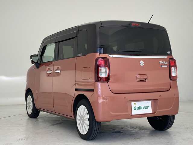 スズキ ワゴンＲ スマイル HYBRID X 沖縄県 2021(令3)年 3.4万km コーラルオレンジメタリック/アーバンブラウン2トーン 社外ナビ　【CN-RE07D】/　(ラジオ　ＣＤ　ＤＶＤ　フルセグＴＶ　Ｂｌｕｅｔｏｏｔｈ)/両側パワースライドドア/ドライブレコーダー前後　(SN-TW9800)/ビルトインＥＴＣ/ＬＥＤヘッドライト/ヘッドアップディスプレイ/レザー調シートカバー/コーナーセンサー後方/レーダークルーズコントロール/D席シートヒーター/ステアリングスイッチ/ドアバイザー/フロアマット/スマートキー