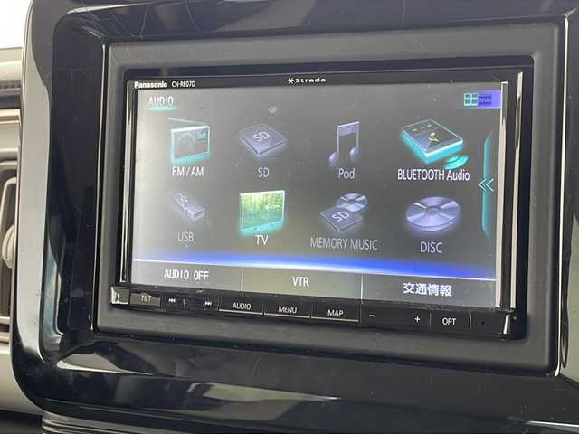 スズキ ワゴンＲ スマイル HYBRID X 沖縄県 2021(令3)年 3.4万km コーラルオレンジメタリック/アーバンブラウン2トーン 社外ナビ　【CN-RE07D】/　(ラジオ　ＣＤ　ＤＶＤ　フルセグＴＶ　Ｂｌｕｅｔｏｏｔｈ)/両側パワースライドドア/ドライブレコーダー前後　(SN-TW9800)/ビルトインＥＴＣ/ＬＥＤヘッドライト/ヘッドアップディスプレイ/レザー調シートカバー/コーナーセンサー後方/レーダークルーズコントロール/D席シートヒーター/ステアリングスイッチ/ドアバイザー/フロアマット/スマートキー