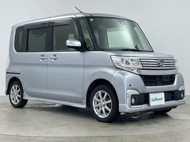 ダイハツ タント カスタム X SAⅡ 鹿児島県 2016(平28)年 7.4万km ブライトシルバーメタリック 純正ナビ/（CD/ワンセグ）/バックカメラ/衝突被害軽減ブレーキ/レーンキープアシスト/バックカメラ/ドライブレコーダー/リアサンシェード/オートライト/純正フロアマット/純正ドアバイザー