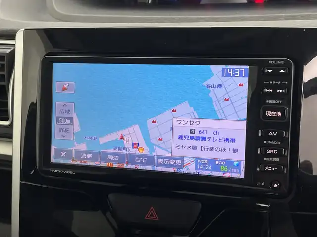 ダイハツ タント カスタム X SAⅡ 鹿児島県 2016(平28)年 7.4万km ブライトシルバーメタリック 純正ナビ/（CD/ワンセグ）/バックカメラ/衝突被害軽減ブレーキ/レーンキープアシスト/バックカメラ/ドライブレコーダー/リアサンシェード/オートライト/純正フロアマット/純正ドアバイザー