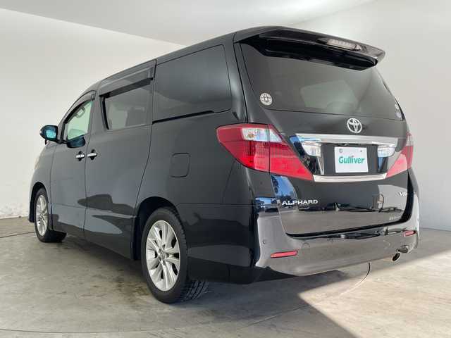 トヨタ アルファード 350S 兵庫県 2010(平22)年 7.2万km ブラック ・純正ナビ（CD/DVD/HDD/TV/AUX)/・両側パワースライドドア/・サンルーフ/・ビルトインETC/・AC100V電源/・社外レーダー探知機/・クルーズコントロール/・コーナーセンサー/・AFS/・HIDヘッドライト/・フォグライト/・オートライト/・バックカメラ/・純正18インチAW/・プッシュスタート/・スマートキー/・カーテンエアバック/・Wエアコン/・MTモード付AT/・ドアバイザー/・電動格納ミラー/・純正フロアマット