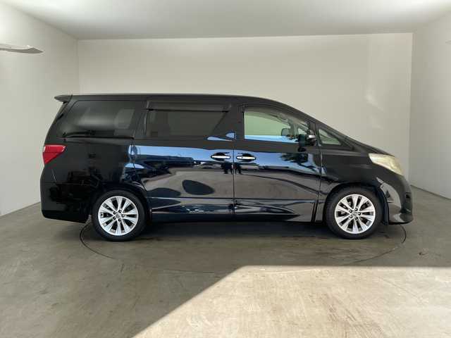 トヨタ アルファード 350S 兵庫県 2010(平22)年 7.2万km ブラック ・純正ナビ（CD/DVD/HDD/TV/AUX)/・両側パワースライドドア/・サンルーフ/・ビルトインETC/・AC100V電源/・社外レーダー探知機/・クルーズコントロール/・コーナーセンサー/・AFS/・HIDヘッドライト/・フォグライト/・オートライト/・バックカメラ/・純正18インチAW/・プッシュスタート/・スマートキー/・カーテンエアバック/・Wエアコン/・MTモード付AT/・ドアバイザー/・電動格納ミラー/・純正フロアマット