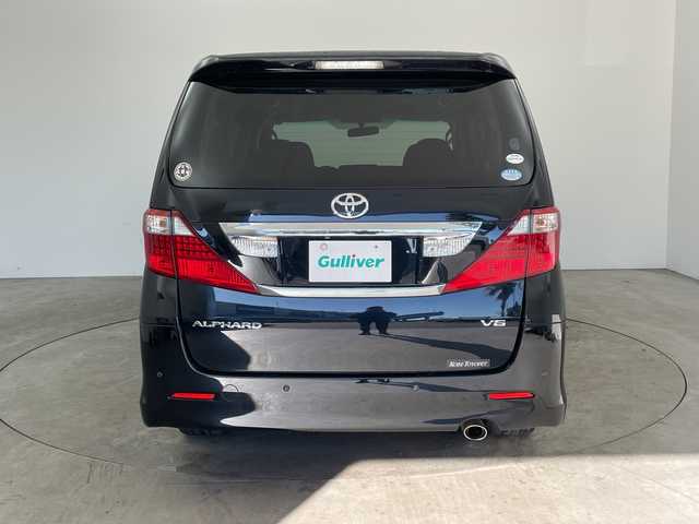 トヨタ アルファード 350S 兵庫県 2010(平22)年 7.2万km ブラック ・純正ナビ（CD/DVD/HDD/TV/AUX)/・両側パワースライドドア/・サンルーフ/・ビルトインETC/・AC100V電源/・社外レーダー探知機/・クルーズコントロール/・コーナーセンサー/・AFS/・HIDヘッドライト/・フォグライト/・オートライト/・バックカメラ/・純正18インチAW/・プッシュスタート/・スマートキー/・カーテンエアバック/・Wエアコン/・MTモード付AT/・ドアバイザー/・電動格納ミラー/・純正フロアマット