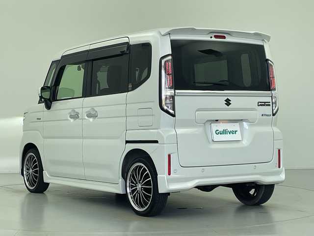 スズキ スペーシア カスタム HYBRID XS ターボ 愛知県 2024(令6)年 1万km ピュアホワイトP 9インチメーカーナビ/(Bluetooth/フルセグ/AppelCarplay)/スズキセーフティーサポート/・アダプティブクルーズコントロール/・全方位カメラ/・レーンキープアシスト/・誤発進抑制機能/4WD/衝突軽減ブレーキ/標識認識/ヘッドアップディスプレイ/両側電動スライドドア/LEDオートライト/前後ドライブレコーダー/オートハイビーム/フォグ/ハーフレザーシート/シートヒーター/ステアリングヒーター/パドルシフト/電動パーキング/ブレーキホールド/USB