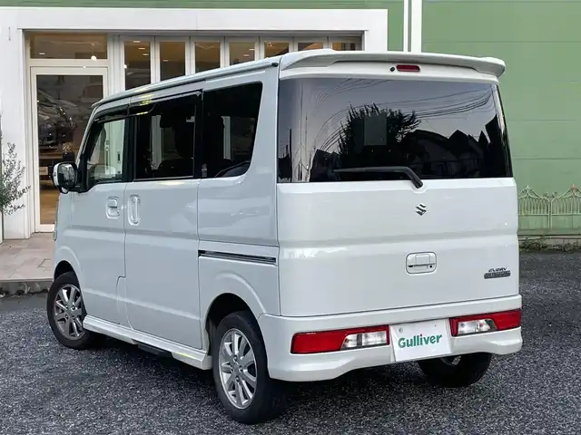 スズキ エブリィ ワゴン PZターボ スペシャル 埼玉県 2018(平30)年 13.7万km パールホワイト 社外ナビTV/バックカメラ/両側パワースライドドア/左オートステップ/衝突軽減ブレーキ/HIDライト/プッシュスタート/スマートキー/ETC/保証書付整備手帳/取扱説明書