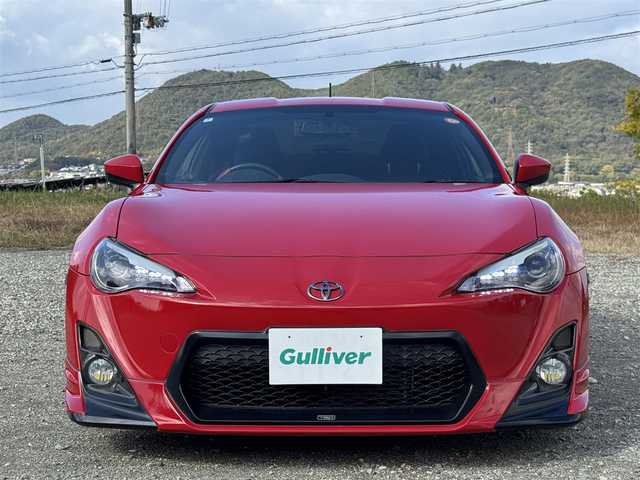 トヨタ ８６ GT 兵庫県 2014(平26)年 5.8万km ライトニングレッド HKSスーパーエキゾーストシステム/(エキゾーストマニホールド＆ハイパワースペックLマフラー)/VALENTIヘッドライト/TRDエアロ(F/S/RU)/D2ジャパンサスペンション/社外ナビ/フルセグTV/バックカメラ/純正18インチAW