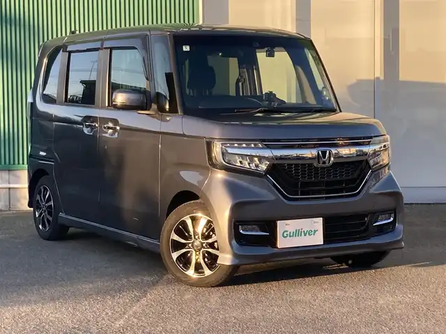 ホンダ Ｎ ＢＯＸ カスタム G L ホンダセンシング 福岡県 2018(平30)年 7.2万km シャイニンググレーM クルーズコントロール/車線逸脱防止支援システム/衝突軽減ブレーキ/両側パワースライドドア/純正Gathersナビ/フルセグTV/Bluetoothオーディオ/バックカメラ/ETC/純正フロアマット/プッシュスタートボタン/スマートキー