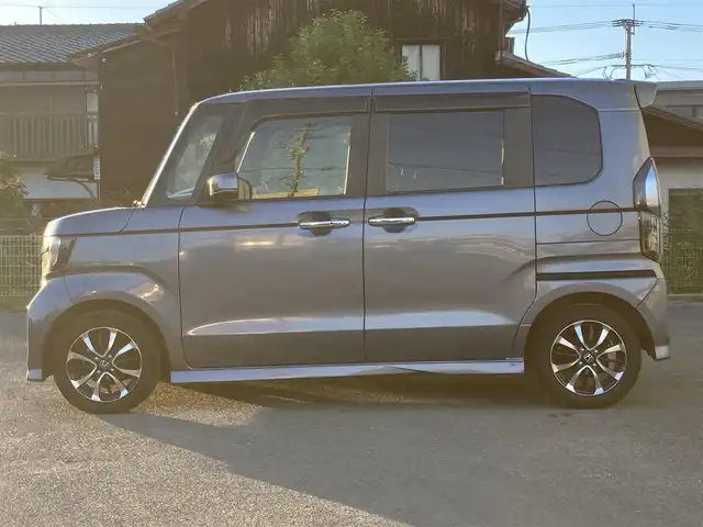 ホンダ Ｎ ＢＯＸ カスタム G L ホンダセンシング 福岡県 2018(平30)年 7.2万km シャイニンググレーM クルーズコントロール/車線逸脱防止支援システム/衝突軽減ブレーキ/両側パワースライドドア/純正Gathersナビ/フルセグTV/Bluetoothオーディオ/バックカメラ/ETC/純正フロアマット/プッシュスタートボタン/スマートキー