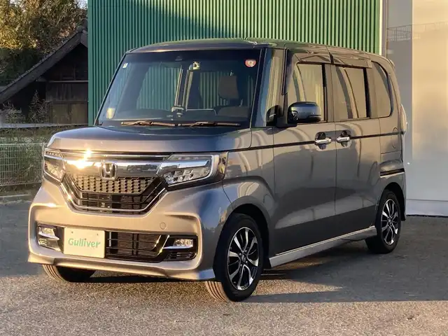 ホンダ Ｎ ＢＯＸ カスタム G L ホンダセンシング 福岡県 2018(平30)年 7.2万km シャイニンググレーM クルーズコントロール/車線逸脱防止支援システム/衝突軽減ブレーキ/両側パワースライドドア/純正Gathersナビ/フルセグTV/Bluetoothオーディオ/バックカメラ/ETC/純正フロアマット/プッシュスタートボタン/スマートキー