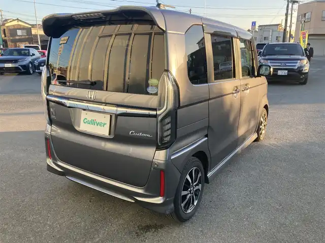 ホンダ Ｎ ＢＯＸ カスタム G L ホンダセンシング 福岡県 2018(平30)年 7.2万km シャイニンググレーM クルーズコントロール/車線逸脱防止支援システム/衝突軽減ブレーキ/両側パワースライドドア/純正Gathersナビ/フルセグTV/Bluetoothオーディオ/バックカメラ/ETC/純正フロアマット/プッシュスタートボタン/スマートキー