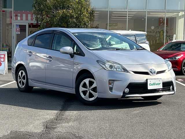 トヨタ プリウス S 鹿児島県 2013(平25)年 3.9万km ライトパープルマイカ ドライブレコーダー/純正ナビ/TV/バックカメラ/ワンオーナー/プッシュスタート/スマートキー/スペアキー/Bluetooth接続/横滑り防止装置/カーテンエアバッグ/LEDヘッドライト