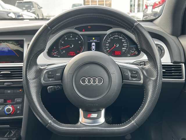 アウディ Ａ６ 2．8 FSI クワトロ 道東・釧路十勝 2010(平22)年 10.3万km 黒 4WD/寒冷地仕様/純正SDナビ/（SD/CD/DVD/フルセグ）/追従型クルーズコントロール/サンルーフ/エアロパーツ/パワーシート/全席シートヒーター/本革レザーシート/LEDヘッドライト/オートライト/前後コーナーセンサー/フロアマット