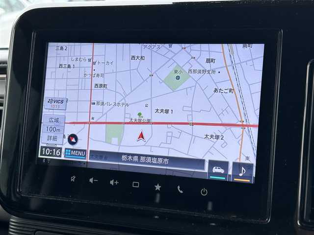 スズキ ワゴンＲ スマイル HYBRID X 栃木県 2023(令5)年 3.3万km ライトブルー 衝突軽減システム/メーカーナビ/AM　FM　CD　DVD　TV　BT　Applecarplay　Androidauto/アラウンドビューモニター/両側パワースライドドア/横滑り防止装置/レーンキープアシスト/アイドリングストップ/プッシュスタート/LEDライト/フロントフォグ/USB充電ポート/ドアバイザー/電格ミラー/コーナーセンサー前後