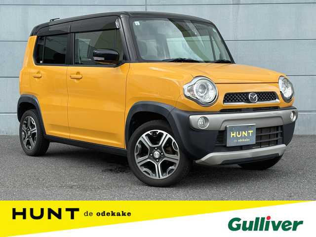 マツダ フレア クロスオーバー XS 千葉県 2017(平29)年 3.9万km アクティブイエロー/ブラック2トーン デュアルカメラブレーキサポート/レーンキープアシスト/社外メモリナビ/　フルセグ/BT/DVD/CD/USB/バックカメラ/ステアリングスイッチ/ETC/アイドリングストップ/シートヒーター(D/N席)/プッシュスタート/スマートキー/HIDヘッドライト/オートライト/フォグライト/純正フロアマット/サイドバイザー