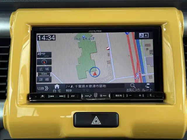 マツダ フレア クロスオーバー XS 千葉県 2017(平29)年 3.9万km アクティブイエロー/ブラック2トーン デュアルカメラブレーキサポート/レーンキープアシスト/社外メモリナビ/　フルセグ/BT/DVD/CD/USB/バックカメラ/ステアリングスイッチ/ETC/アイドリングストップ/シートヒーター(D/N席)/プッシュスタート/スマートキー/HIDヘッドライト/オートライト/フォグライト/純正フロアマット/サイドバイザー