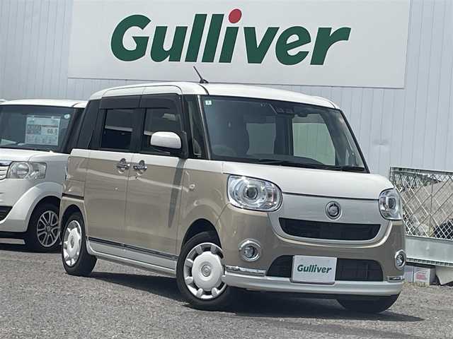 ダイハツ ムーヴ キャンバス G メイクアップ SA Ⅲ 福島県 2018(平30)年 4.9万km パールホワイトⅢ/ナチュラルベージュマイカメタリック 2トーン 純正ナビ/・フルセグＴＶ/・Ｂｌｕｅｔｏｏｔｈ/・ＣＤ/・ＤＶＤ/・ＦＭ・ＡＭ/全方位カメラ/両側パワスラ/衝突軽減ブレーキ/ドライブレコーダー/ＥＴＣ/ＵＳＢ・ＨＤＭＩ端子/純正フロアマット