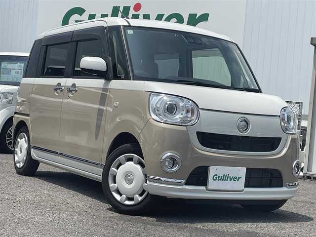 ダイハツ ムーヴ キャンバス G メイクアップ SA Ⅲ 福島県 2018(平30)年 4.9万km パールホワイトⅢ/ナチュラルベージュマイカメタリック 2トーン 純正ナビ/・フルセグＴＶ/・Ｂｌｕｅｔｏｏｔｈ/・ＣＤ/・ＤＶＤ/・ＦＭ・ＡＭ/全方位カメラ/両側パワスラ/衝突軽減ブレーキ/ドライブレコーダー/ＥＴＣ/ＵＳＢ・ＨＤＭＩ端子/純正フロアマット