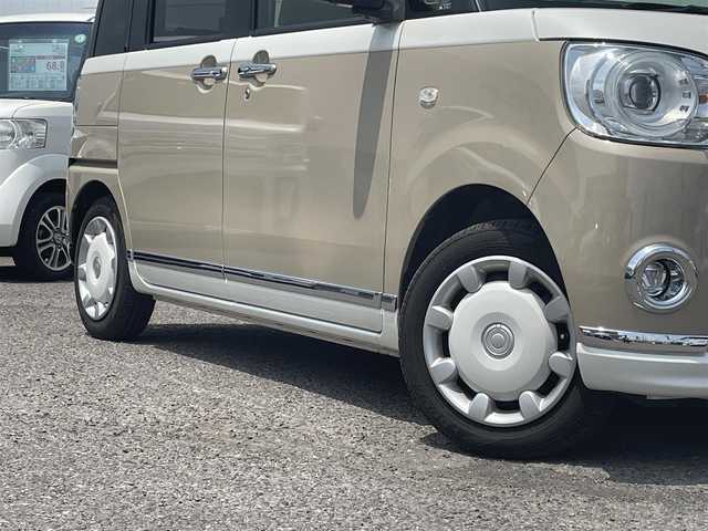 ダイハツ ムーヴ キャンバス G メイクアップ SA Ⅲ 福島県 2018(平30)年 4.9万km パールホワイトⅢ/ナチュラルベージュマイカメタリック 2トーン 純正ナビ/・フルセグＴＶ/・Ｂｌｕｅｔｏｏｔｈ/・ＣＤ/・ＤＶＤ/・ＦＭ・ＡＭ/全方位カメラ/両側パワスラ/衝突軽減ブレーキ/ドライブレコーダー/ＥＴＣ/ＵＳＢ・ＨＤＭＩ端子/純正フロアマット