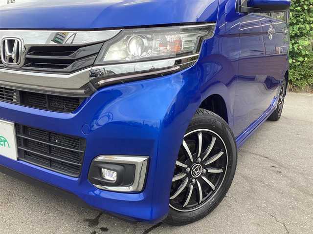 ホンダ Ｎ ＷＧＮ カスタムGSSパッケージⅡ 宮城県 2018(平30)年 4.2万km 青Ｍ ワンオーナー　アイドリングストップ　ETC　ハーフレザー　シートヒーター　純正ナビ　バックカメラ　Bluetooth　プッシュスタート　ウィンカーミラー　