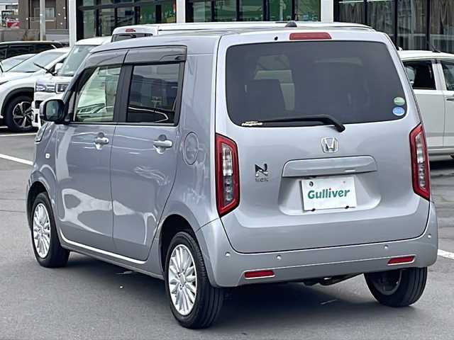 ホンダ Ｎ ＷＧＮ Lターボ ホンダセンシング 長野県 2020(令2)年 3.7万km ルナシルバーM 禁煙車/４WD/純正SDナビ/VXM-205Ci/バックカメラ/Bluetooth/レーダークルーズコントロール/純正エンジンスターター/前席シートヒーター/アイドリングストップ/USB入力端子/衝突被害軽減システム/レーンキープアシスト/横滑り防止装置/後ろコーナーセンサー/LEDヘッドライト/ブレーキホールド/オートマチックハイビーム/社外AW14インチ/プッシュスタート/スペアキー/プラズマクラスター