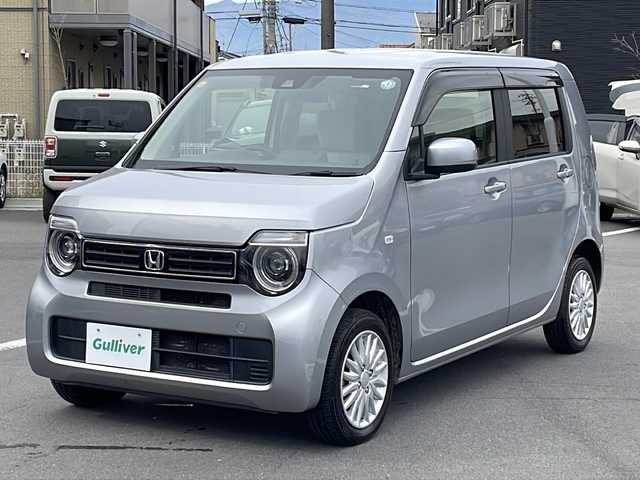 ホンダ Ｎ ＷＧＮ Lターボ ホンダセンシング 長野県 2020(令2)年 3.7万km ルナシルバーM 禁煙車/４WD/純正SDナビ/VXM-205Ci/バックカメラ/Bluetooth/レーダークルーズコントロール/純正エンジンスターター/前席シートヒーター/アイドリングストップ/USB入力端子/衝突被害軽減システム/レーンキープアシスト/横滑り防止装置/後ろコーナーセンサー/LEDヘッドライト/ブレーキホールド/オートマチックハイビーム/社外AW14インチ/プッシュスタート/スペアキー/プラズマクラスター