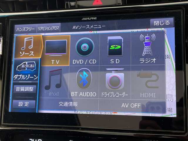トヨタ ハリアー プレミアム メタル&レザーP 愛知県 2018(平30)年 8.7万km ブラック セーフティセンス　/純正エアロパーツ　/社外１０型ナビ　/３眼ＬＥＤ　/サンルーフ　/黒革シート　/レーダークルコン　/シートヒーター　/エアシート　/バックカメラ　/電動リヤゲート　/パワーシート　/コーナーセンサー/純正AW/ETC/レーンキープ/オートマチックハイビーム/ドライブレコーダー/衝突軽減/フルセグTV/CD/DVD/Bluetooth/ステアリングスイッチ/スマートキー/プッシュスタート