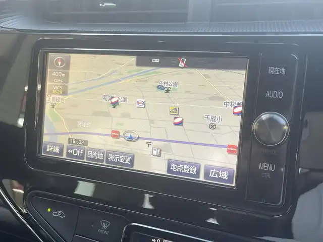 トヨタ アクア G 愛知県 2018(平30)年 9万km ブラックマイカ ワンオーナー/純正SDナビ〈NSZT-W66T〉/・DVD／HDMI／Bluetooth／地デジTV/バックカメラ/クルーズコントロール/TOYOTA　SEFETY SENSE C/・プリクラッシュセーフティ/・レーンディパーチャーアラート/・オートマチックハイビーム/運転席アームレスト/アンテナ分離型ETC/純正15インチAW