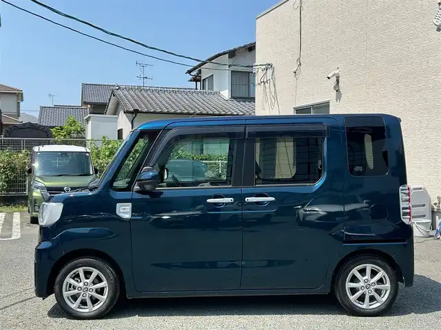 トヨタ ピクシスメガ L SAⅢ 熊本県 2022(令4)年 3.9万km レーザーブルークリスタルシャイン ワンオーナー/衝突軽減ブレーキ/プッシュスタート/社外ナビ/（CD・DVD・フルセグTV・BTオーディオ・SD）/バックカメラ/純正14インチAW/両側パワースライドドア/オートライト/フォグライト/横滑り防止装置/純正フロアマット/純正ドアバイザー/新車保証書/取扱説明書