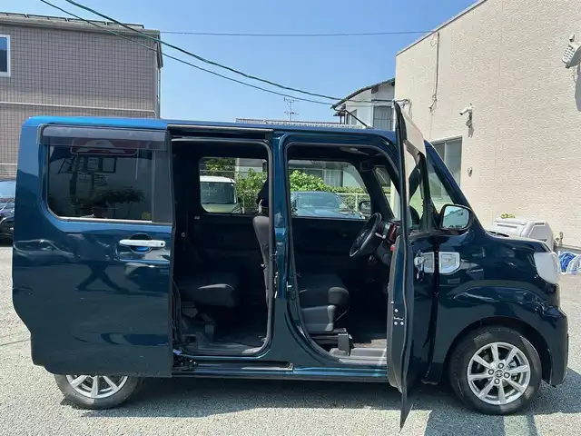 トヨタ ピクシスメガ L SAⅢ 熊本県 2022(令4)年 3.9万km レーザーブルークリスタルシャイン ワンオーナー/衝突軽減ブレーキ/プッシュスタート/社外ナビ/（CD・DVD・フルセグTV・BTオーディオ・SD）/バックカメラ/純正14インチAW/両側パワースライドドア/オートライト/フォグライト/横滑り防止装置/純正フロアマット/純正ドアバイザー/新車保証書/取扱説明書