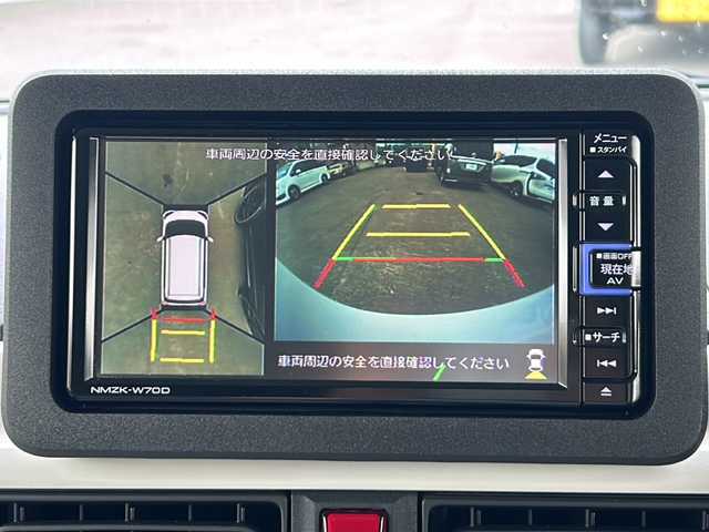 ダイハツ ムーヴ キャンバス ストライプス G 青森県 2024(令6)年 0.1千km シャイニングホワイトパール/ファインミントメタリック ・4WD/・ターボ/・純正ナビ/・フルセグＴＶ/・Bluetooth/・バックカメラ/・全方位カメラ/・純正エンジンスターター/・ＥＴＣ/・衝突被害軽減ブレーキ/・両側電動パワースライドドア/・ＬＥＤヘッドランプ/・フォグライト/・スマートキー/・プッシュスタート/・オートライト/・ホットカップホルダー/・純正フロアマット/・スペアキー有/・保証書・取説有