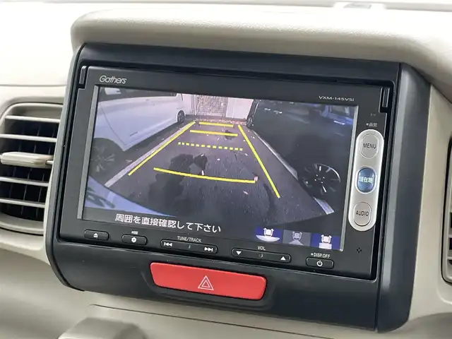 ホンダ Ｎ ＢＯＸ G 静岡県 2014(平26)年 7.6万km スマートブラック 純正ナビ/ワンセグTV　AM/FM　BT　CD/DVD/バックカメラ/前方ドライブレコーダー/アイドリングストップ/プッシュスタート/両側スライドドア/ETC/ハロゲンライト/フォグランプ/純正フロアマット/純正ドアバイザー/スペアキー1本/記録簿/取扱説明書