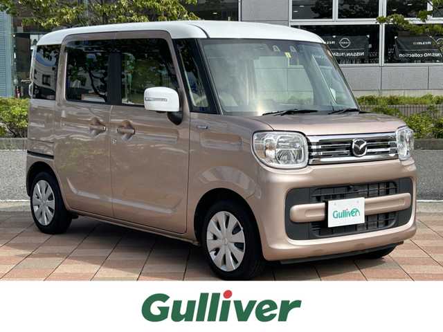 マツダ フレアワゴン ハイブリッド XS 福島県 2023(令5)年 3.9万km ピンクⅡ 純正ナビゲーション/型番：CN-RZ875/【CD/DVD/SD/USB/BT/TV】/全方位モニター/ビルトインETC/ドライブレコーダー/両側電電動スライドドア/衝突被害軽減ブレーキ/車線逸脱警報/クルーズコントロール/アイドリングストップ/前席シートヒーター/シートバックテーブル/リアサーキュレーター/リアドアロールサンシェード/LEDオートライト/純正フロアマット/ドアバイザー
