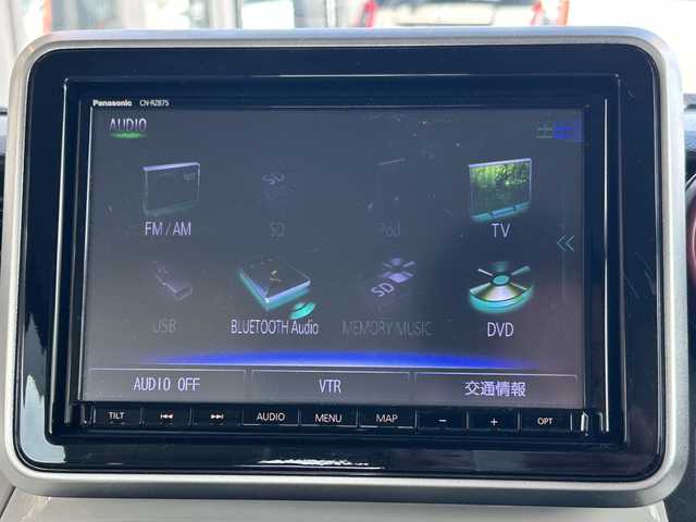 マツダ フレアワゴン ハイブリッド XS 福島県 2023(令5)年 3.9万km ピンクⅡ 純正ナビゲーション/型番：CN-RZ875/【CD/DVD/SD/USB/BT/TV】/全方位モニター/ビルトインETC/ドライブレコーダー/両側電電動スライドドア/衝突被害軽減ブレーキ/車線逸脱警報/クルーズコントロール/アイドリングストップ/前席シートヒーター/シートバックテーブル/リアサーキュレーター/リアドアロールサンシェード/LEDオートライト/純正フロアマット/ドアバイザー