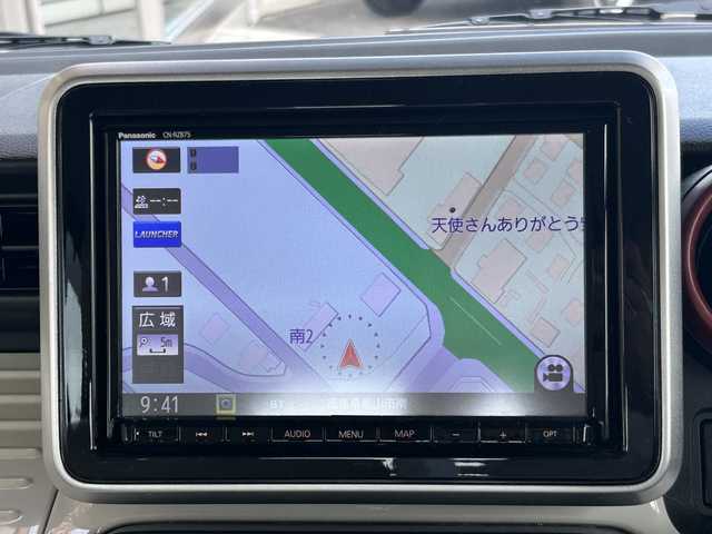 マツダ フレアワゴン ハイブリッド XS 福島県 2023(令5)年 3.9万km ピンクⅡ 純正ナビゲーション/型番：CN-RZ875/【CD/DVD/SD/USB/BT/TV】/全方位モニター/ビルトインETC/ドライブレコーダー/両側電電動スライドドア/衝突被害軽減ブレーキ/車線逸脱警報/クルーズコントロール/アイドリングストップ/前席シートヒーター/シートバックテーブル/リアサーキュレーター/リアドアロールサンシェード/LEDオートライト/純正フロアマット/ドアバイザー