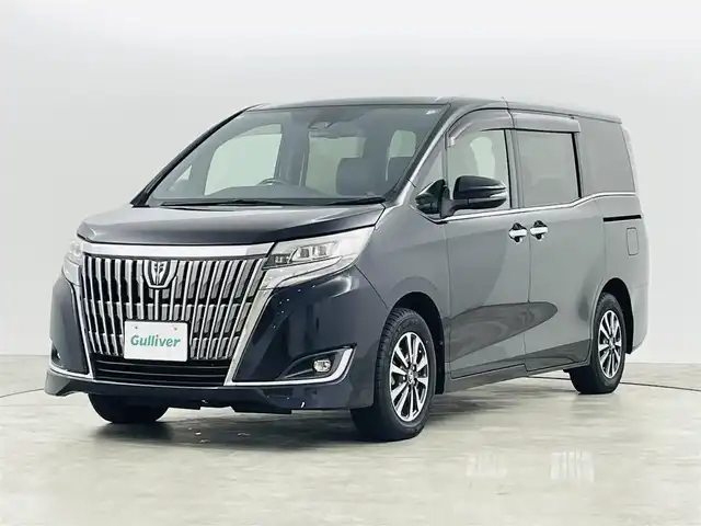 トヨタ エスクァイア Gi プレミアムパッケージ 福島県 2017(平29)年 14.1万km スパークリングブラックパールクリスタルシャイン トヨタセーフティセンス/・オートハイビーム/・車線逸脱警報装置/・横滑り防止装置/・衝突被害軽減ブレーキ/純正ナビゲーション/・型番：NSZT-Y66T/・ETC2.0/・バックカメラ/・純正後席ディスプレイ(V12T-R66C)/両側パワースライドドア/ハーフレザーシート/・シートヒーター/・エアシート/革巻きステアリング/・ステアリングスイッチ/・クルーズコントロール/・ステアリングヒーター/電動格納ミラー/・ウィンカーミラー/・オートミラー/USB充電ポート/LEDヘッドライト/・オートライト/・フォグランプ/MTモード付AT/純正フロアマット/純正ドアバイザー/積込み夏タイヤ/・7mm/・195/65R15